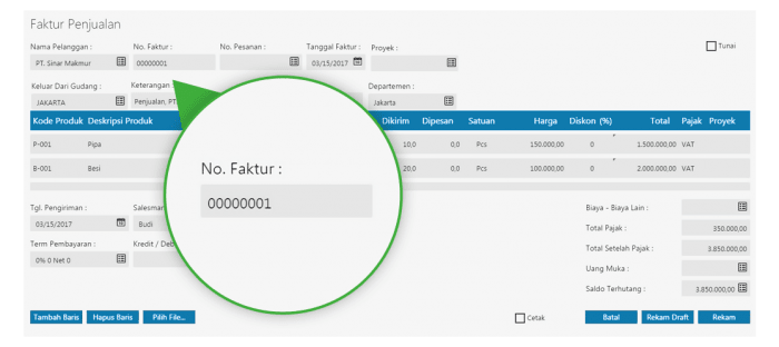 no faktur