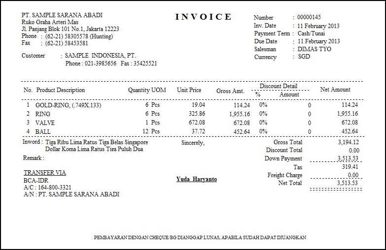 Apa Itu Invoice - Contoh Invoice Tagihan