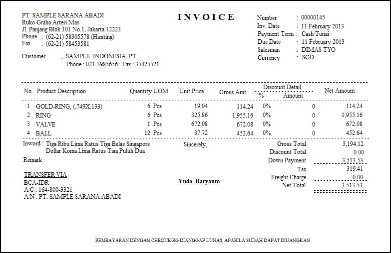 Apa Itu Invoice - Contoh Invoice Tagihan