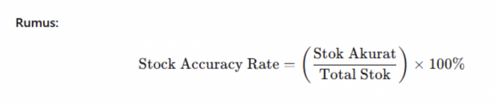 Rumus Stock Accuracy Rate